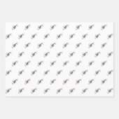 3 Blatt Funny Aussie Rudolf Xmas Verpackung (Vorderseite 2)