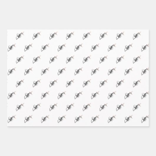 3 Blatt Funny Aussie Rudolf Xmas Verpackung (Vorderseite 2)