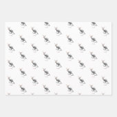 3 Blatt Funny Aussie Rudolf Xmas Verpackung (Vorderseite)