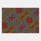 3 Blatt Geschenkpapier Holly Sketch (Vorderseite 3)