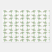 3 Blatt Geschenkpapier Wrap Papier Holly Jolly (Vorderseite 2)