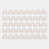 3 Blatt Papier - Auswahl von Regenbogen (Vorderseite 3)