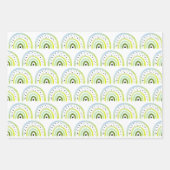 3 Blatt Papier - Auswahl von Regenbogen (Vorderseite)