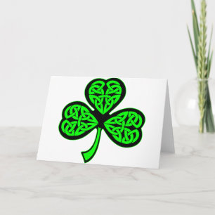 3 Blattceltic-Kleeblatt Karte
