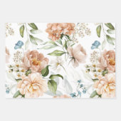 3 Blätter, Holländische Still Life Floral Art, 19" Geschenkpapier Set (Vorderseite 2)