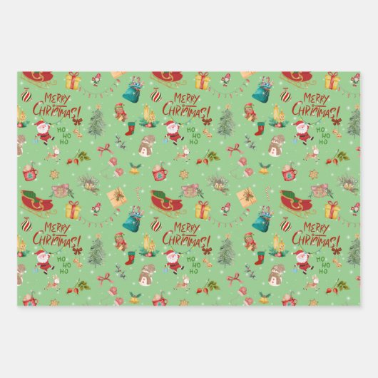 3 Blätter von Weihnachtsblättern (Vorderseite 3)