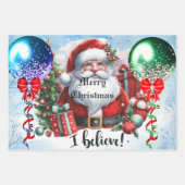 3 Blätter Weihnachtswrapping Papier verschiedene T (Vorderseite 2)