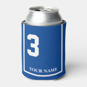 3 Blau mit dem Sättel für das Weiße Pferd, kundens Dosenkühler (Kanne Vorderseite)