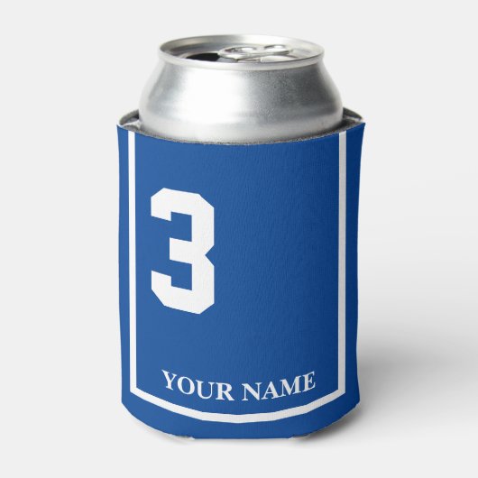 3 Blau mit dem Sättel für das Weiße Pferd, kundens Dosenkühler (Kanne Vorderseite)