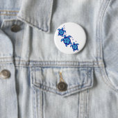 3 blaue Honu Schildkröten Button (Beispiel)