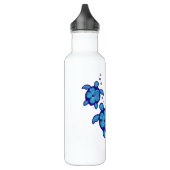3 blaue Honu Schildkröten Edelstahlflasche (Links)