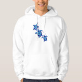3 blaue Honu Schildkröten Hoodie (Vorderseite)