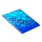 3 blaue Honu Schildkröten Notizblock (Rechte Seite)