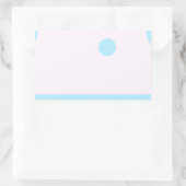 3 blaue Punkte oder 3 blaue Monde? Rechteckiger Aufkleber (Tasche)