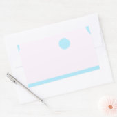 3 blaue Punkte oder 3 blaue Monde? Rechteckiger Aufkleber (Umschlag)