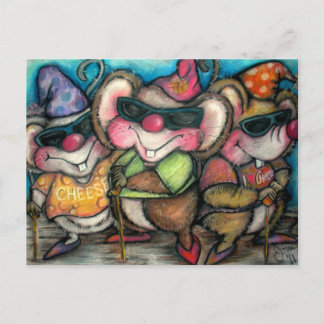 3 Blind Mäuse Kinderzimmer Rhymetime Card Postkarte