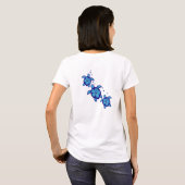 3 Blue Honu Turtles T-Shirt (Schwarz voll)