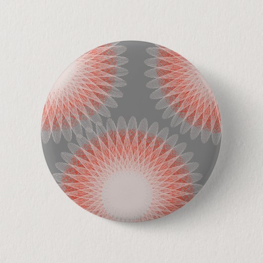 3 Blume abstrakte Kunst Button (Vorderseite)