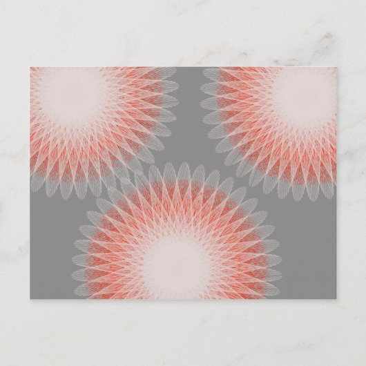 3 Blume abstrakte Kunst Postkarte (Vorderseite)