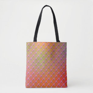 3 Blume und Schmetterlinge Single, Regenbogenfarbe Tasche