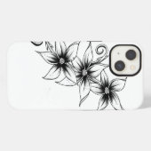 3 Blumen iPhone Hülle (Rückseite (Horizontal))