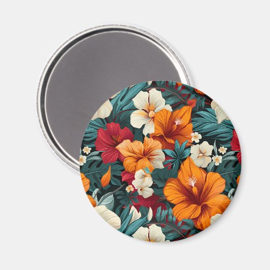 #3 Blumenmuster Magnet (Vorderseite/Rückseite)