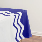 3 Blumensträuße und weiße Küstendekore Tischdecke (Beispiel)