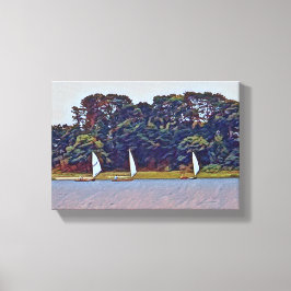 3 Bootscotuit Skiff Race Leinwanddruck