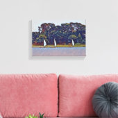 3 Bootscotuit Skiff Race Leinwanddruck (Insitu (Wohnzimmer))