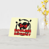 3. Bowling Geburtstagsgeschenke Karte (Gelbe Blume)