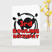 3. Bowling Geburtstagsgeschenke Karte (Gelbe Blume)