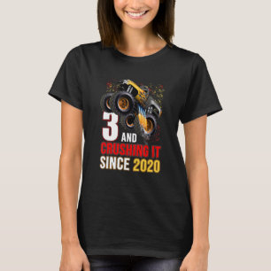 3 Breushing it Seit 2020 Monster Truck 3. Birthda T-Shirt