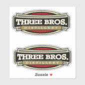 3 Bros Distillery Stickers Aufkleber (Blatt)