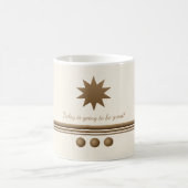 3 Brushed Gold & Creme Tasse (Mittel)