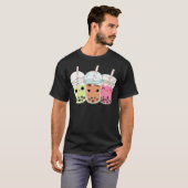 3 Bubble Tea Boba Bubble Tea cowboy children T-Shirt (Vorne ganz)