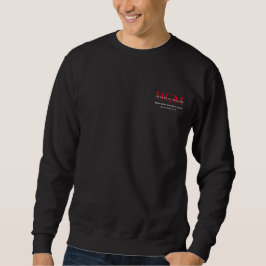 3-Buchstaben-Monogramm-Logo Schwarz-Weiß Sweatshirt