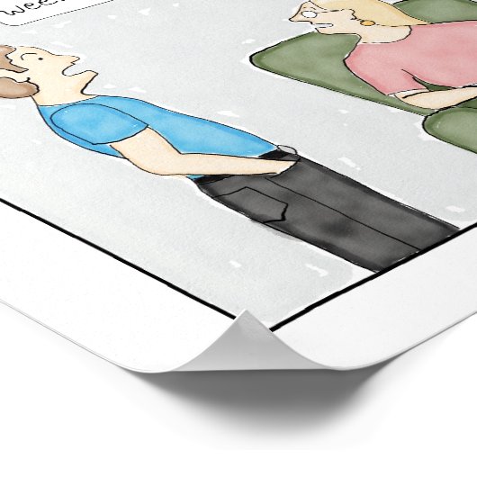 3-Buchwochenende Print Poster (Ecke)