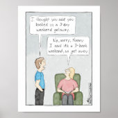 3-Buchwochenende Print Poster (Vorne)