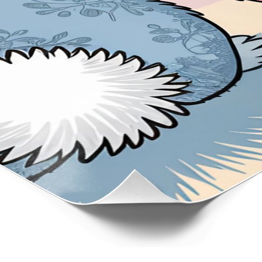 3 Bunny Trio, Personalisierter Name Poster (Ecke)