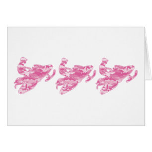 3-Camouflagen-rosa Schlitten