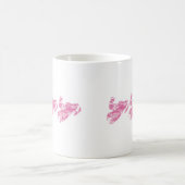 3-Camouflagen-rosa Schlitten Kaffeetasse (Mittel)