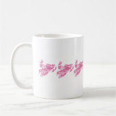 3-Camouflagen-rosa Schlitten Kaffeetasse (Links)