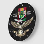 3 CAMPAIGN STARS GULF WAR VETERANS GROßE WANDUHR (Winkel)