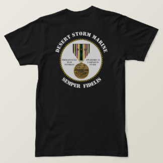 3 CAMPAIGN STARS Wüste Storm Marine SEMPER - Fi T-Shirt