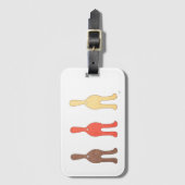 3 Cat-Hintern #1 Gepäckmarke Gepäckanhänger (Vorderseite Vertikal)