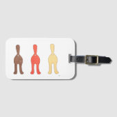 3 Cat-Hintern #1 Gepäckmarke Gepäckanhänger (Vorderseite (Horizontal))