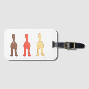 3 Cat-Hintern #1 Gepäckmarke Gepäckanhänger