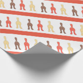 3 Cat Hintern #1 Wrapping Paper Geschenkpapier (Ecke)