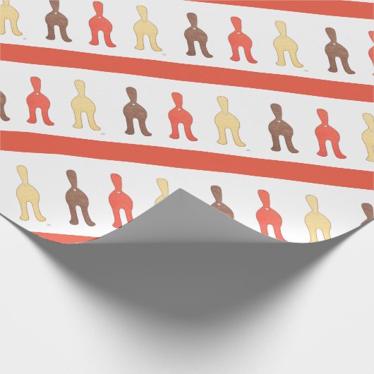 3 Cat Hintern #1 Wrapping Paper Geschenkpapier (Ecke)