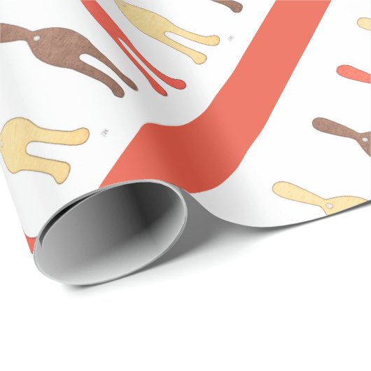 3 Cat Hintern #1 Wrapping Paper Geschenkpapier (Rolleneckpunkt)